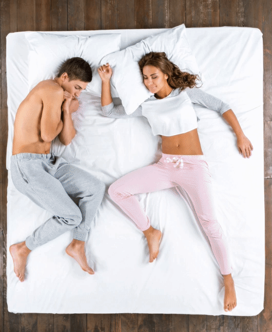 Couple's Split Bedding, Split Sheet
